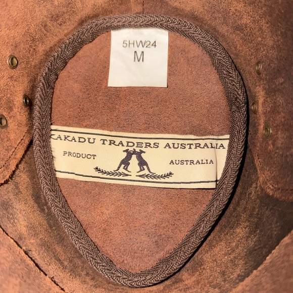 KAKADU TRADERS AUSTRALIA Brown Leather Western Hat - Picture 6 of 9